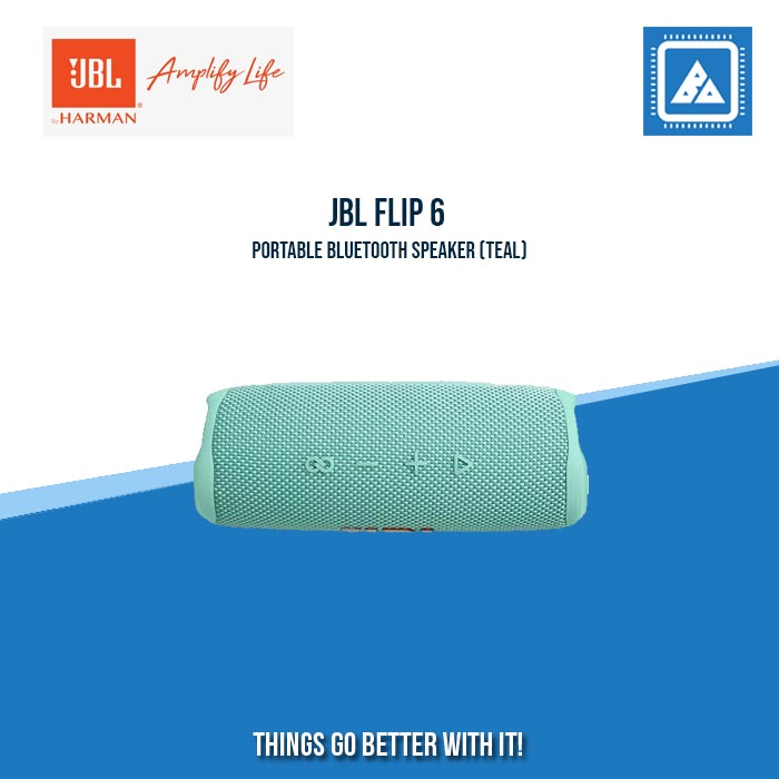 JBL FLIP 6 PORTABLE BLUETOOTH SPEAKER (TEAL) JBL FLIP 6 PORTABLE BLUETOOTH SPEAKER (TEAL)